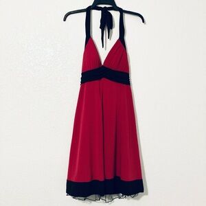 Speechless Cocktail Dress (Red/Black)
